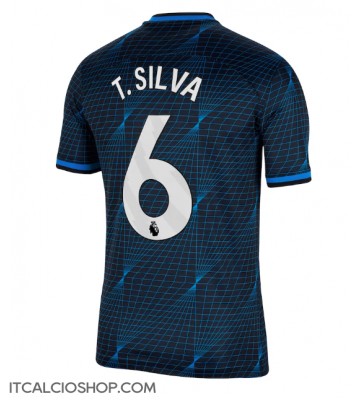 Chelsea Thiago Silva #6 Seconda Maglia 2023-24 Manica Corta